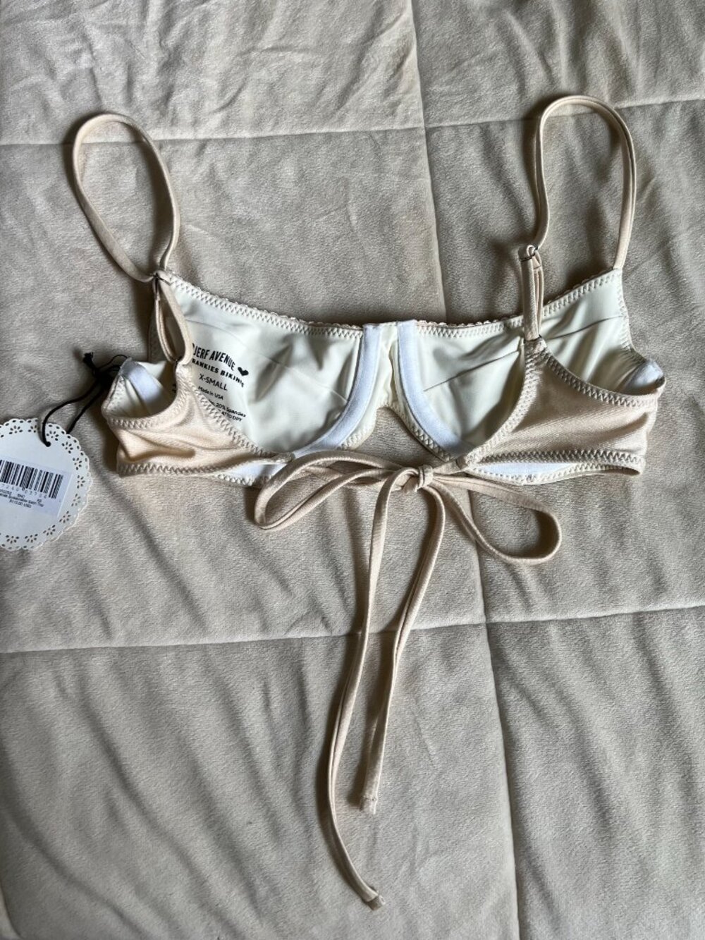 Djerf Avenue x Frankies Bikinis Matilda Underwire Top - Sand Castle - Picture 3 of 5